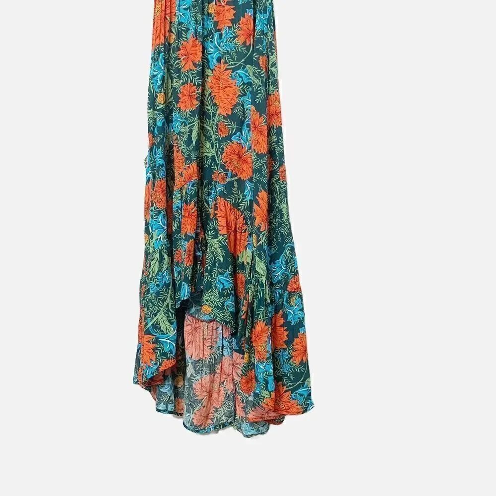 Abel the Label Fantasy Floral Tiered Cottage Core Dress Size XS Vacation Travel - Picture 4 of 9
